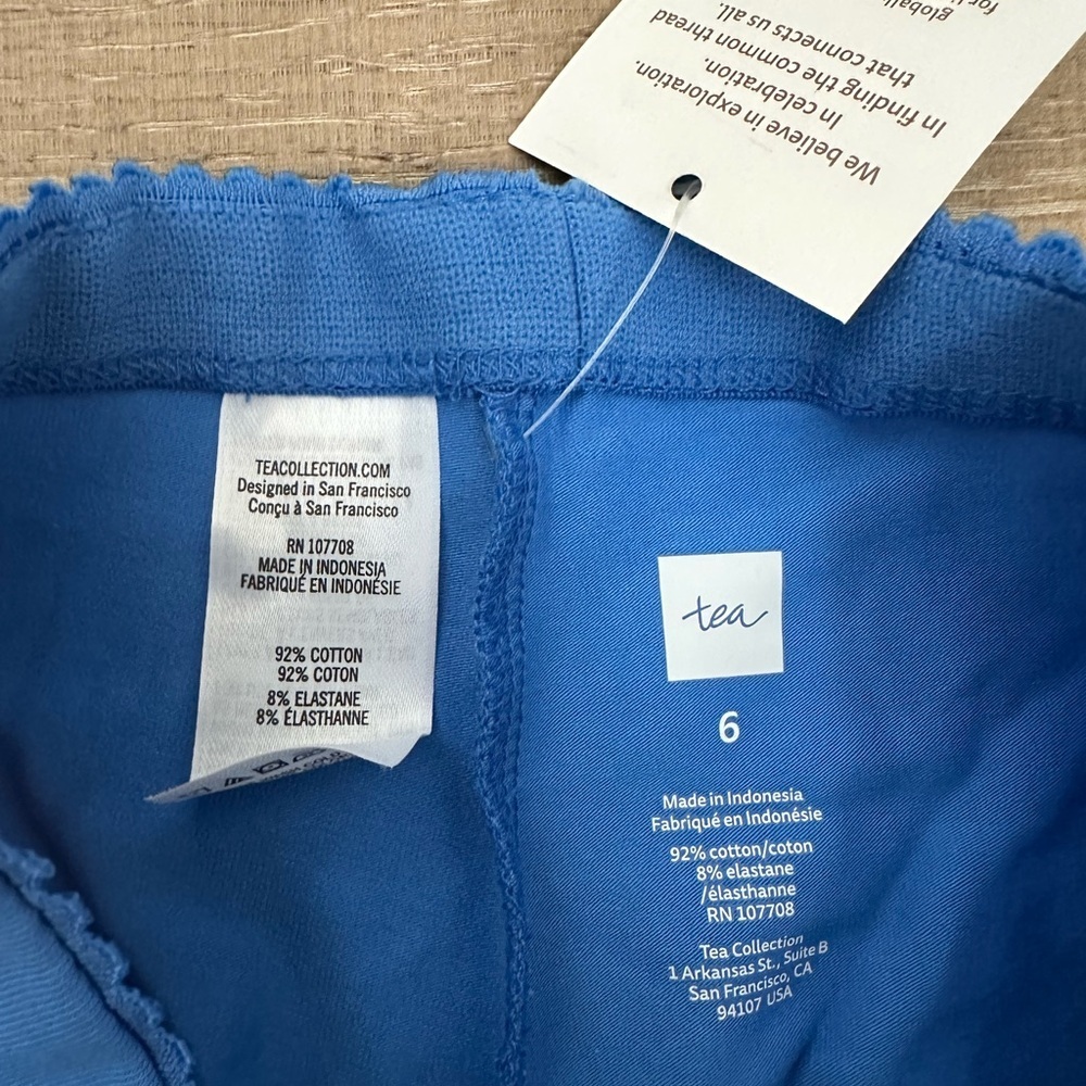 Tea Collection Blue Kids Leggings - Picture 4 of 5